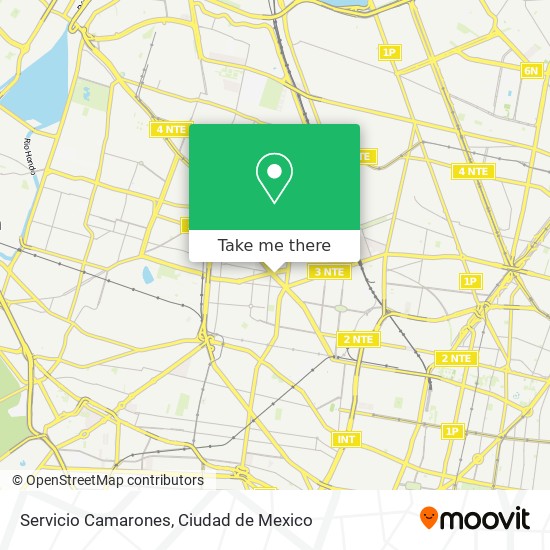 Servicio Camarones map