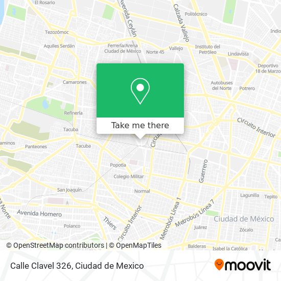 Calle Clavel 326 map