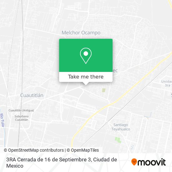 Mapa de 3RA Cerrada de 16 de Septiembre 3