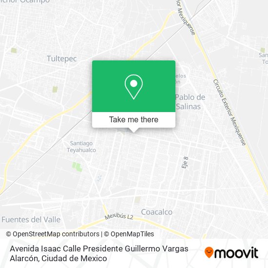 Mapa de Avenida Isaac Calle Presidente Guillermo Vargas Alarcón