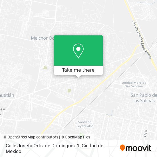 Mapa de Calle Josefa Ortiz de Domínguez 1