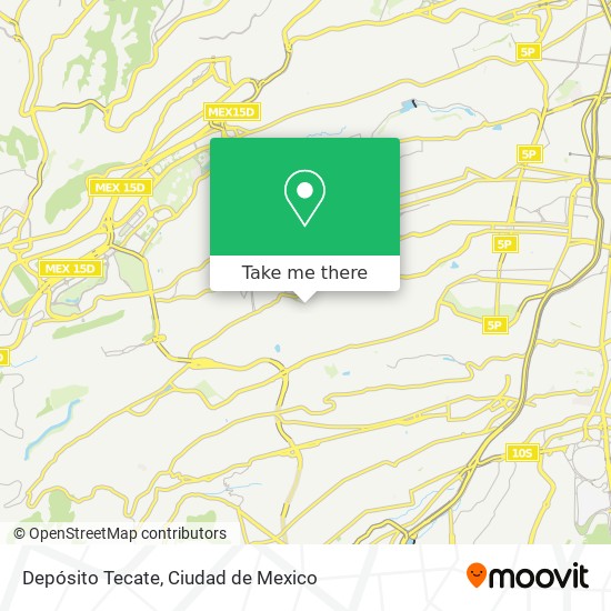 Depósito Tecate map