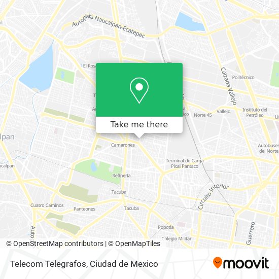 Telecom Telegrafos map