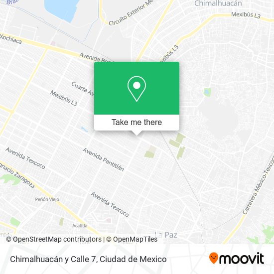 Chimalhuacán y Calle 7 map