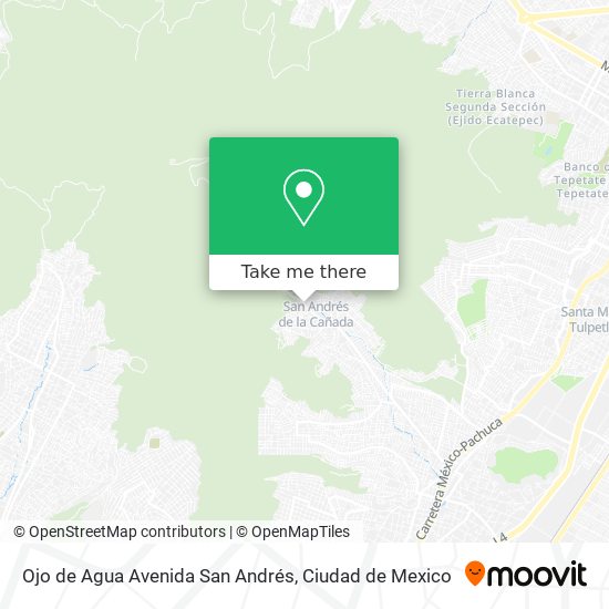 Ojo de Agua Avenida San Andrés map