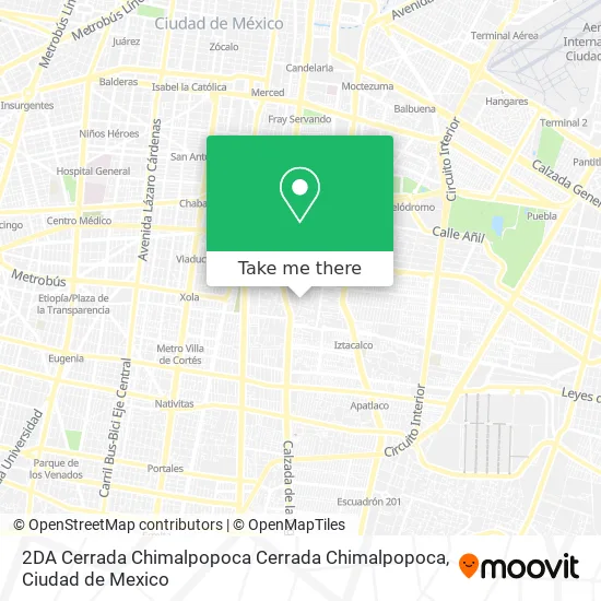 2DA Cerrada Chimalpopoca Cerrada Chimalpopoca map