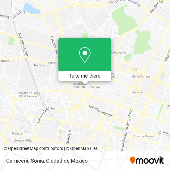 Carniceria Sonia map