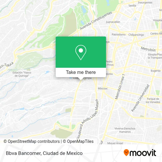 Bbva Bancomer map