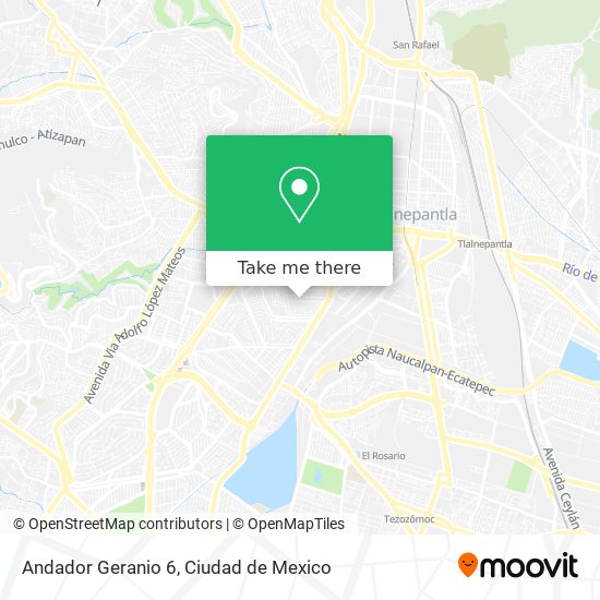 Andador Geranio 6 map