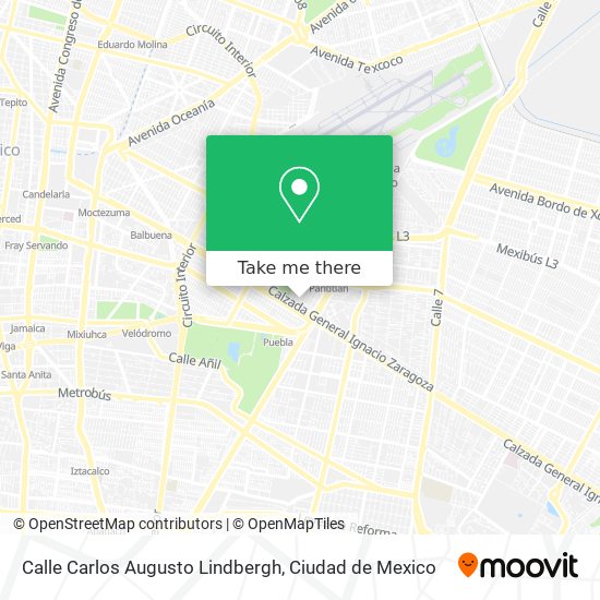 Mapa de Calle Carlos Augusto Lindbergh