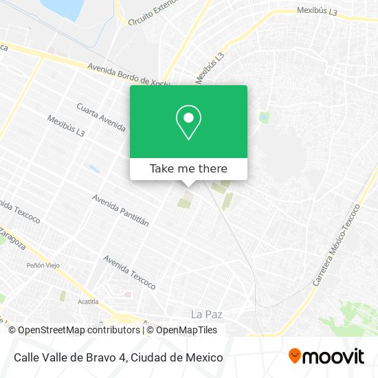 Mapa de Calle Valle de Bravo 4