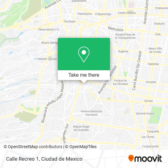 Calle Recreo 1 map