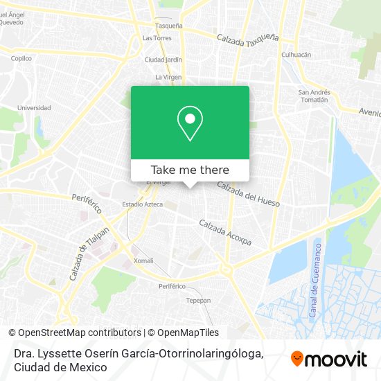 Mapa de Dra. Lyssette Oserín García-Otorrinolaringóloga