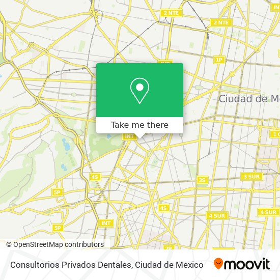 Consultorios Privados Dentales map