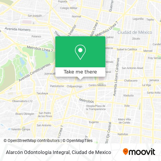 Alarcón Odontología Integral map