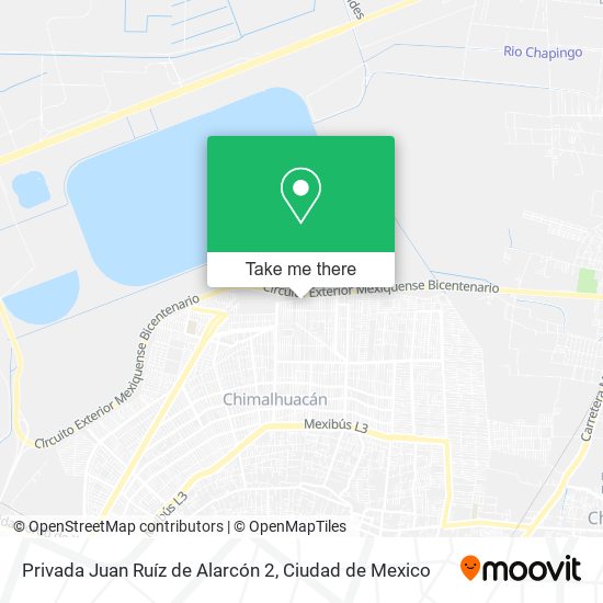 Privada Juan Ruíz de Alarcón 2 map