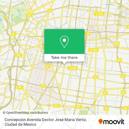 Concepción Avenida Doctor José María Vertiz map