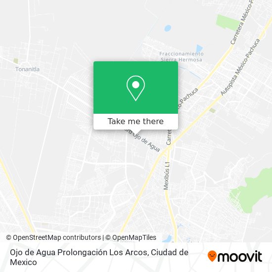 Mapa de Ojo de Agua Prolongación Los Arcos