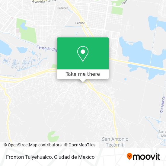 Mapa de Fronton Tulyehualco
