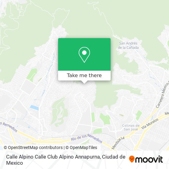 Mapa de Calle Alpino Calle Club Alpino Annapurna