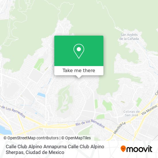 Calle Club Alpino Annapurna Calle Club Alpino Sherpas map