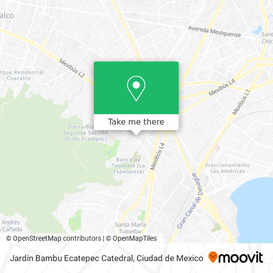 Jardin Bambu Ecatepec Catedral map
