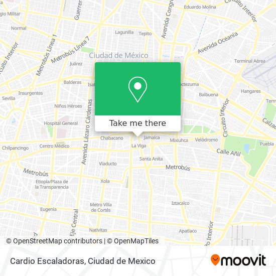 Cardio Escaladoras map