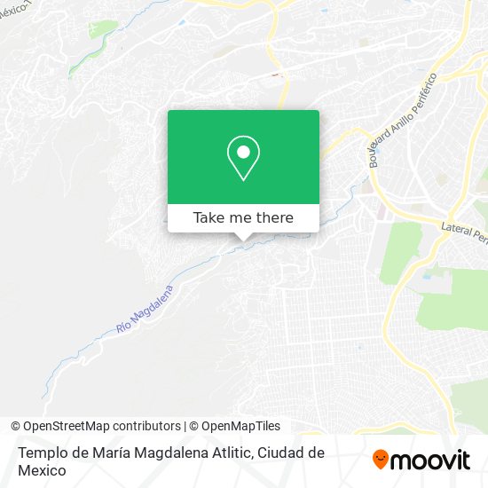 Mapa de Templo de María Magdalena Atlitic