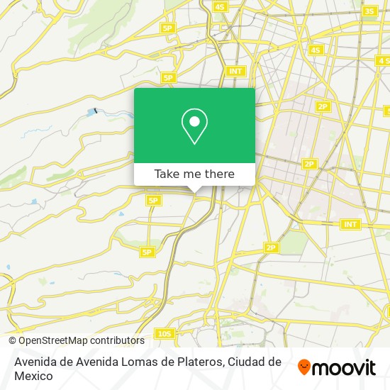 Avenida de Avenida Lomas de Plateros map