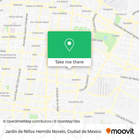 Jardín de Niños Hermilo Novelo map