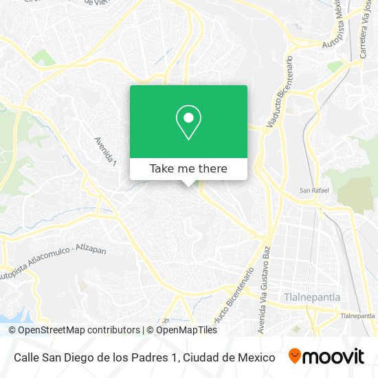 Mapa de Calle San Diego de los Padres 1
