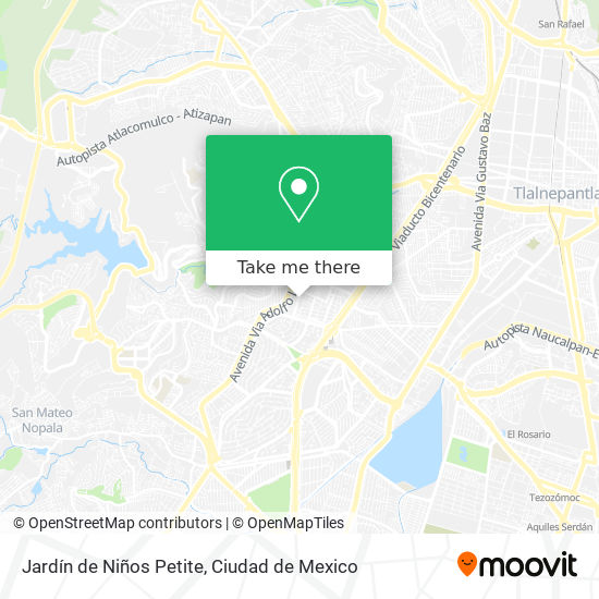 Mapa de Jardín de Niños Petite