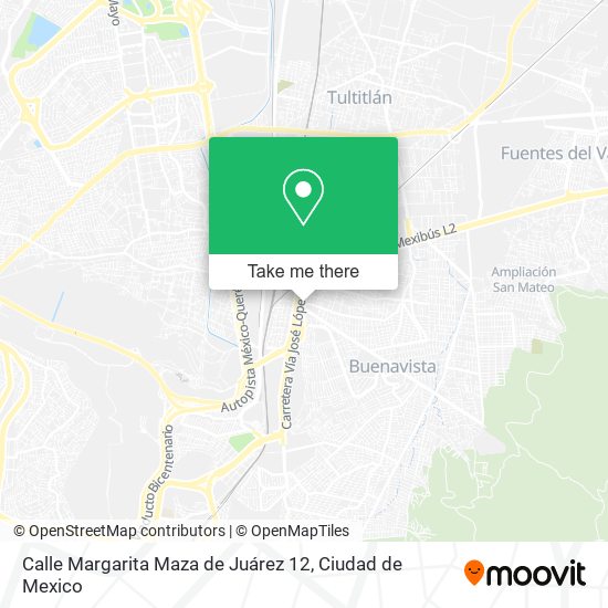 Calle Margarita Maza de Juárez 12 map