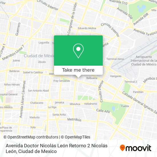 Avenida Doctor Nicolás León Retorno 2 Nicolás León map