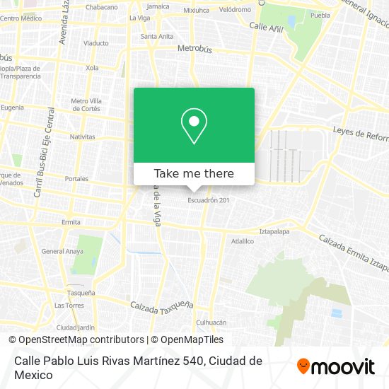 Mapa de Calle Pablo Luis Rivas Martínez 540