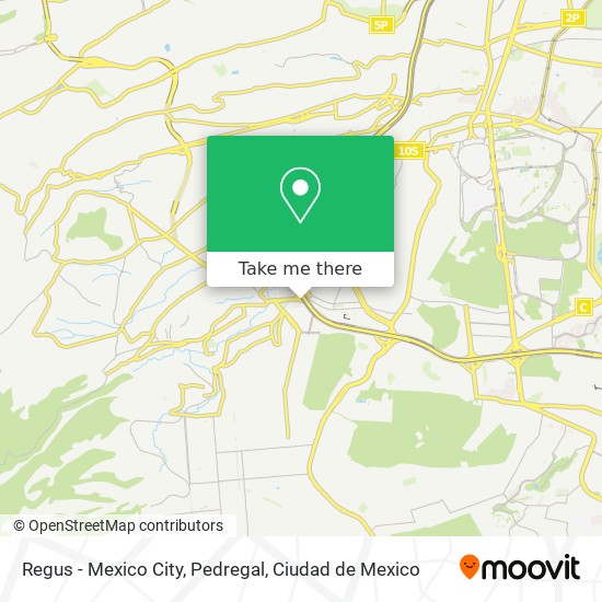 Mapa de Regus - Mexico City, Pedregal