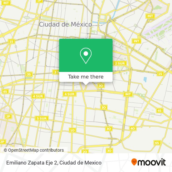 Mapa de Emiliano Zapata Eje 2