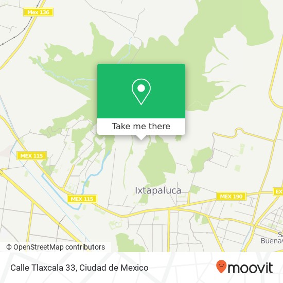 Mapa de Calle Tlaxcala 33, Nueva Independencia (Morelos)