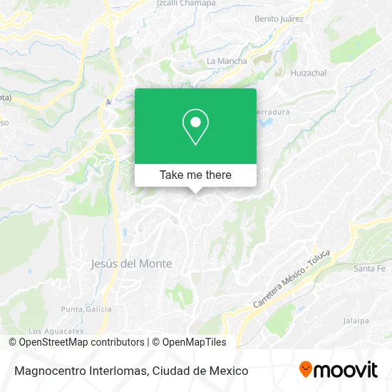 Magnocentro Interlomas map