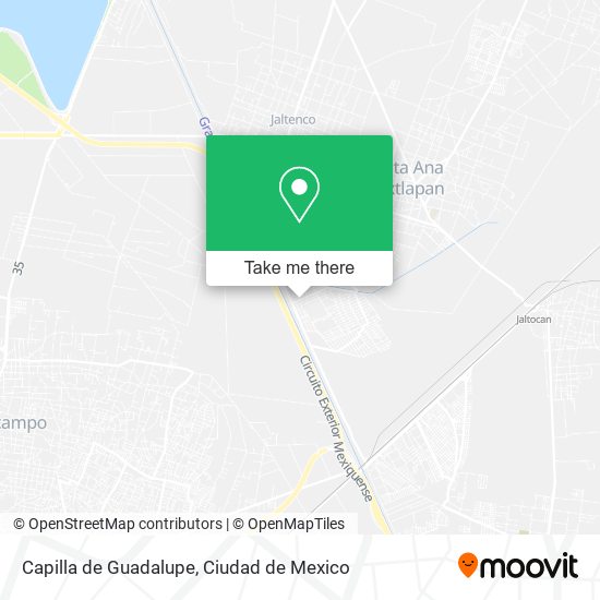 Capilla de Guadalupe map