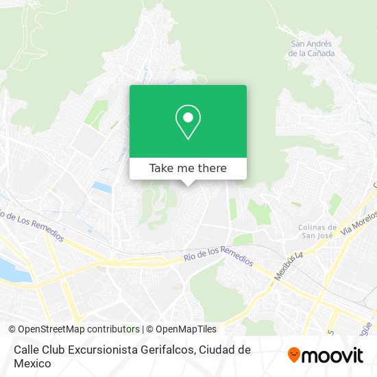 Calle Club Excursionista Gerifalcos map
