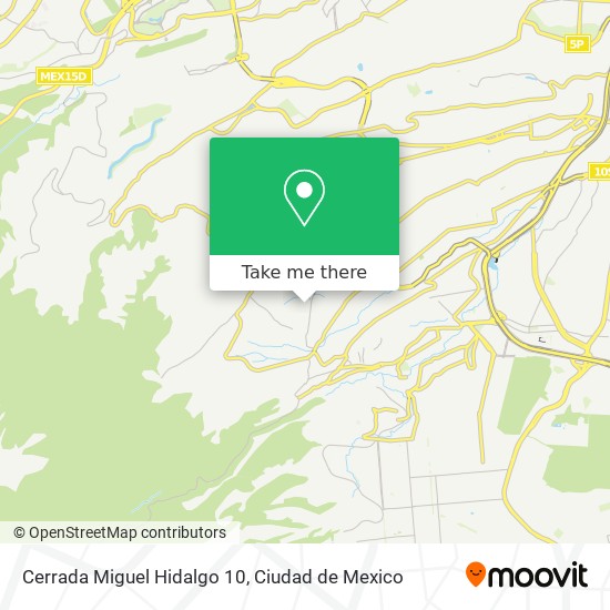 Cerrada Miguel Hidalgo 10 map