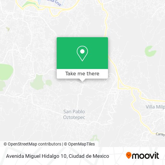 Mapa de Avenida Miguel Hidalgo 10