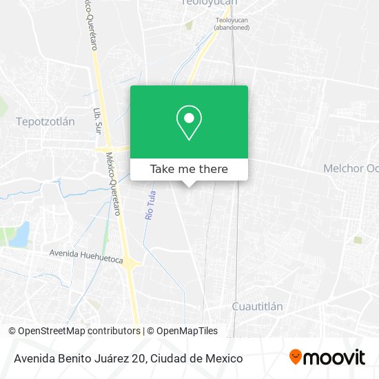 Mapa de Avenida Benito Juárez 20