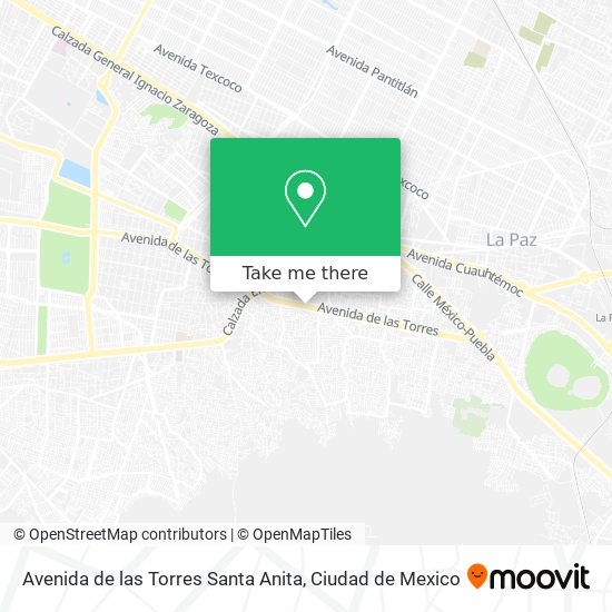 Avenida de las Torres Santa Anita map