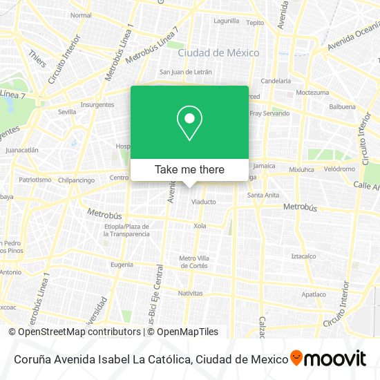 Coruña Avenida Isabel La Católica map