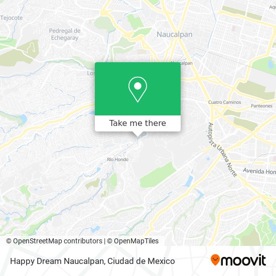 Happy Dream Naucalpan map