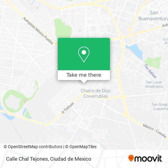 Mapa de Calle Chal Tejones