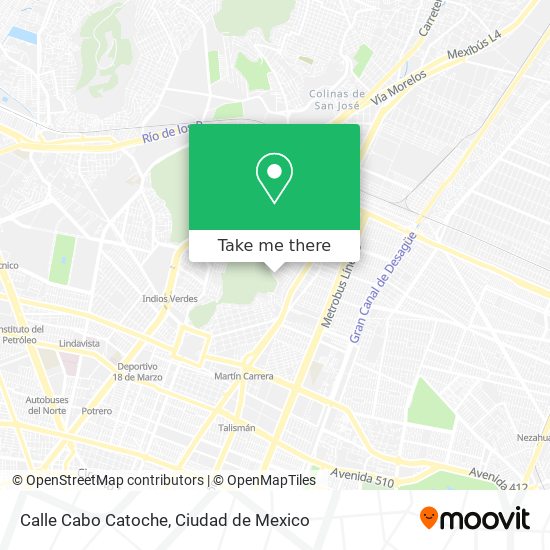 Mapa de Calle Cabo Catoche