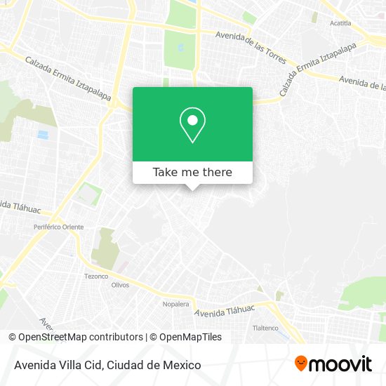 Avenida Villa Cid map